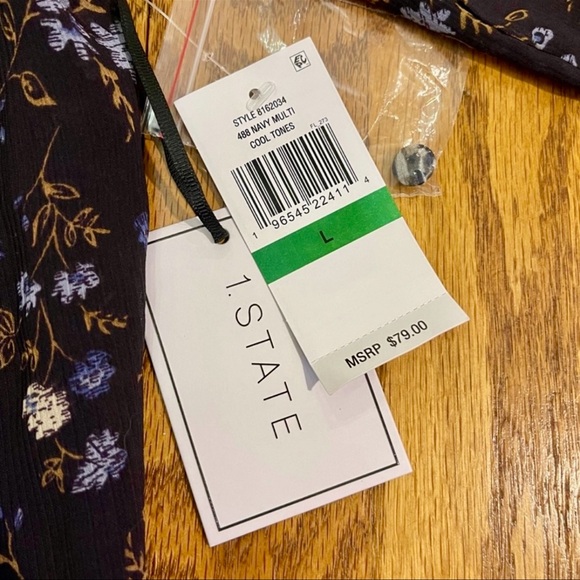 NWT 1. State Smocked Wrist Top with Cami - Picture 13 of 16